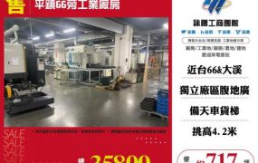 【大勝哥桃園買房】🔥平鎮66旁工業廠房