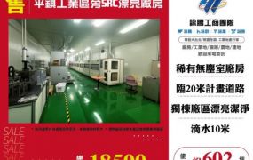 【大勝哥桃園買房】🔥平鎮工業區旁SRC漂亮廠房
