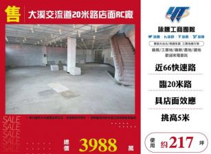 大溪交流道20米路店面RC廠房148