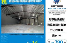 觀音66旁挑高鋼構倉庫廠房124
