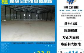 楊梅全新挑高鋼構廠