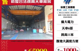 【大勝哥桃園買房】🔥新屋合法挑高天車廠房