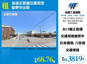 海湖正路邊交通用地變更中出租182