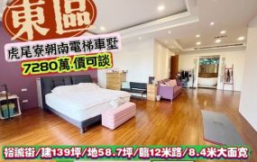 東區裕誠街/虎尾寮經典百坪電梯豪邸/大地坪.朝南.臨12米路/售7280萬/林惠美0973386116