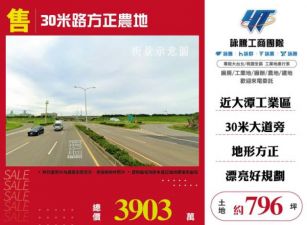 【大勝哥桃園買房】🔥觀音30米路方正農地