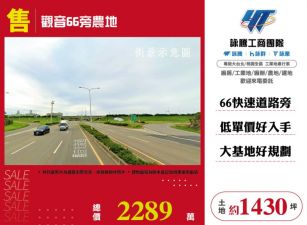 【大勝哥桃園買房】🔥觀音66旁農地