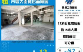 【大勝哥桃園買房】市區大面寬店面廠房