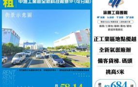 【大勝哥桃園買房】中壢工業區全新科技廠辦1F(可分租)