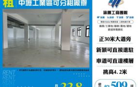 【大勝哥桃園買房】中壢工業區可分租廠辦