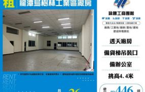 【大勝哥桃園買房】龍潭烏樹林工業區廠房