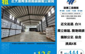 【大勝哥桃園買房】近大園青埔挑高鋼構獨立廠房