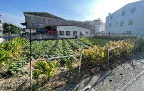 台南下營中正南路三角窗雙面臨路建地