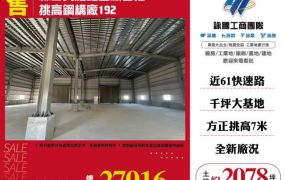 林口大腹地全新合法挑高鋼構廠192