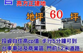 建地543_台東近車站漂亮方正建地