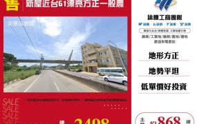 【大勝哥桃園買房】新屋近台61漂亮方正一般農地