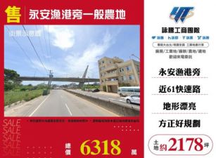 【大勝哥桃園買房】永安漁港旁一般農地