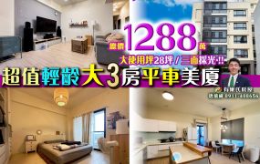 苗栗歐爸-竹南明亮輕屋齡大3房平車美廈
