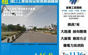 湖口工業區旁全新挑高鋼構廠