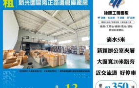 新光園區旁正路邊倉庫廠房132