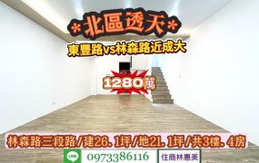 北區東豐路vs林森路三段近成大整新透天厝/售1280萬.價可談/林惠美0973386116