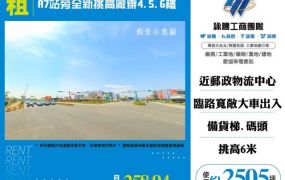 A7站旁全新挑高廠辦4.5.6樓156