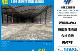 大園61快速旁挑高鋼構廠房155