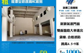 龍潭全新挑高RC廠房155