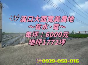 溪口大面寬美農地