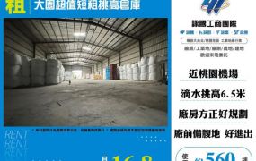 大園超值短租挑高倉庫560-133