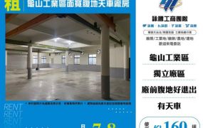 龜山工業區面寬腹地天車廠房174