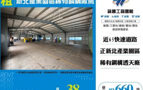 新北產業園區稀有鋼構廠房