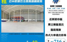 近66新穎合法挑高鋼構廠房155