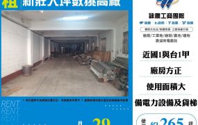 新莊大坪數挑高廠