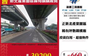 新北產業園區稀有鋼構廠房