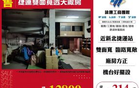 捷運雙面寬透天廠房
