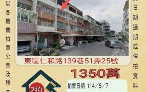 台南法拍屋-東區仁和路透天