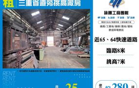 三重省道旁挑高廠房