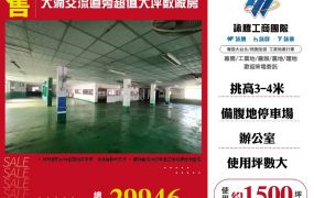 大湳交流道旁超值大坪數廠房