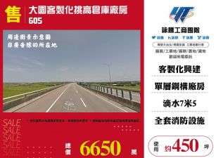 大園客製化挑高倉庫廠房