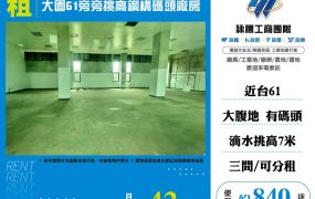 大園61旁挑高鋼構碼頭廠房