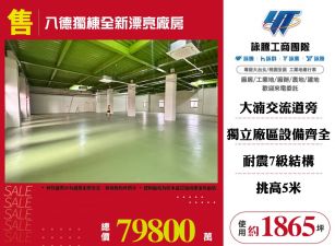 八德獨棟全新漂亮廠房