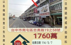 台中法拍屋-南屯忠勇路店面