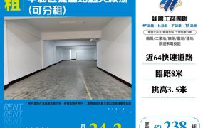 中和近捷運站透天廠辦(可分租)