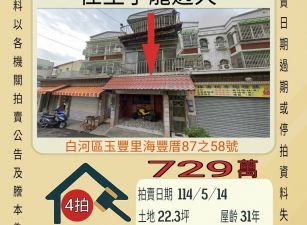 台南法拍屋-佳里子龍透天