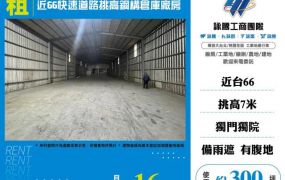 近66快速道路挑高鋼構倉庫廠房166