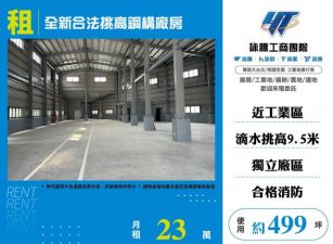 全新合法挑高鋼構廠房127