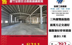 蘆竹全新合法挑高鋼構廠房