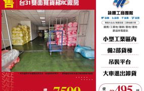 台31雙面寬貨梯RC廠房