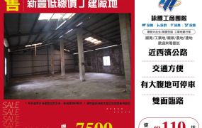 新豐低總價丁建廠地