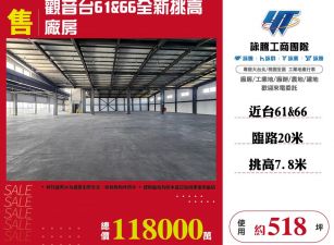 觀音台61&66全新挑高廠房